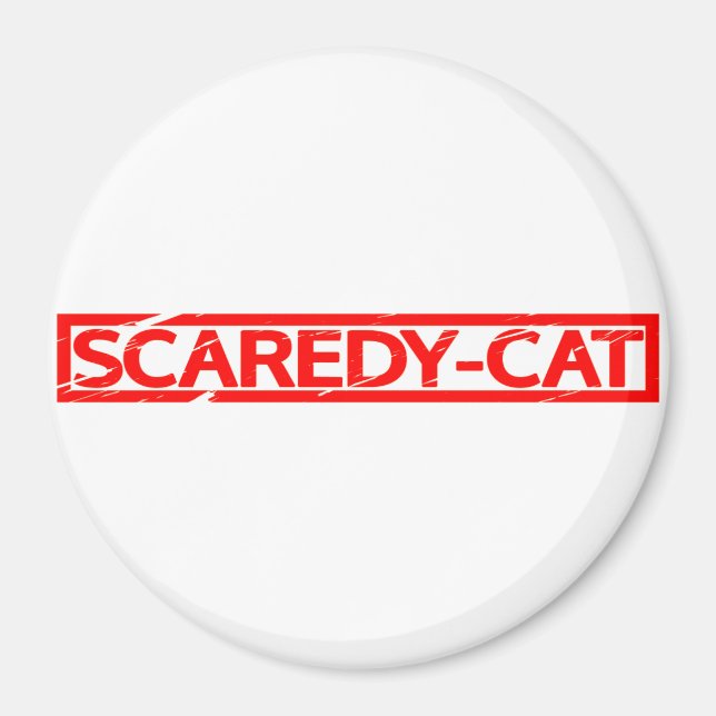 Imán Estampilla de gato morboso (Frente)
