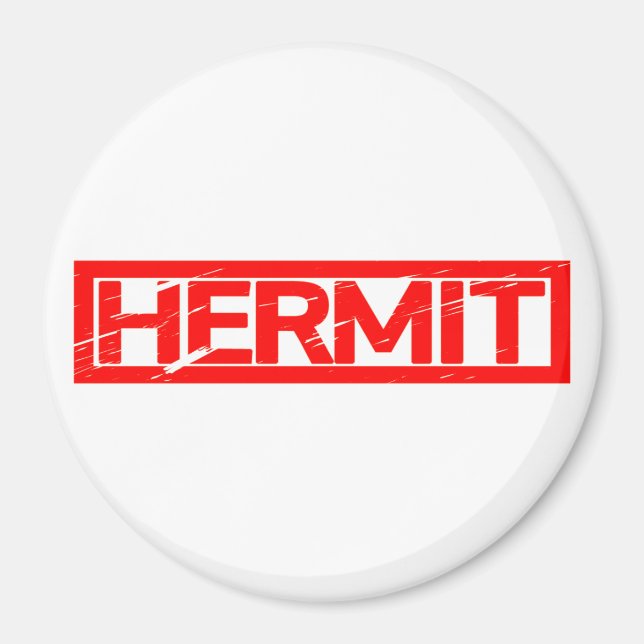 Imán Estampilla de Hermit (Frente)