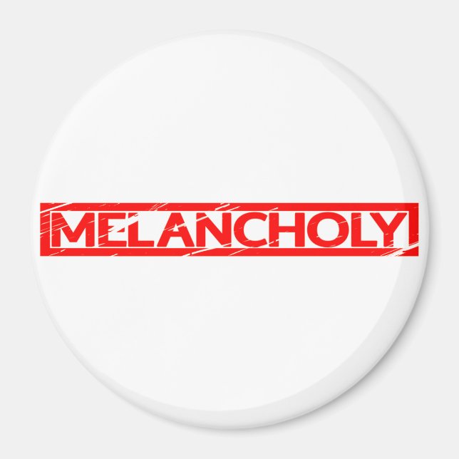 Imán Estampilla de melancolía (Frente)