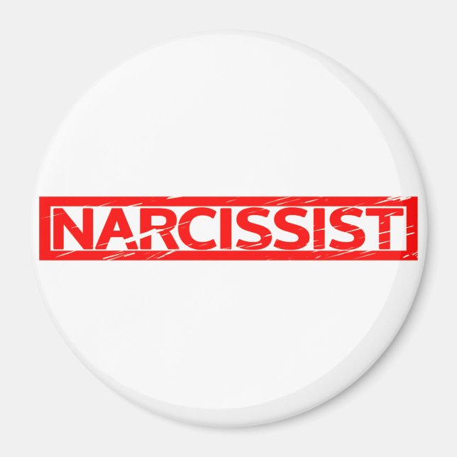 Imán Estampilla de Narcisist (Frente)