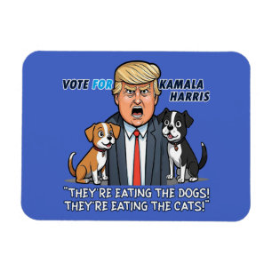 Imán Están comiendo a los perros, es gracioso que Trump