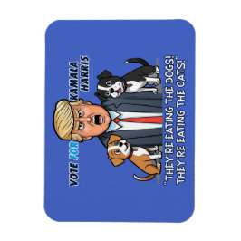 Imán Están comiendo a los perros, es gracioso que Trump