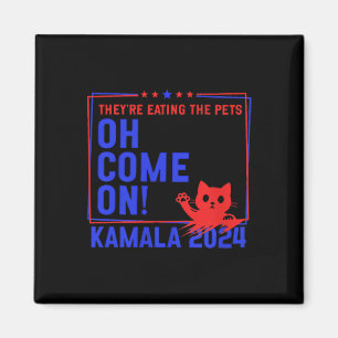 Imán ¡Están comiendo a los perros! ¡Gatos! ¡mascotas! K