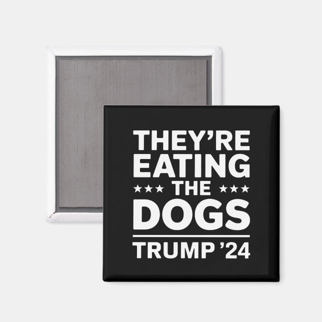 Imán Están comiendo los perros divertido debate cita de (Anverso/Reverso)