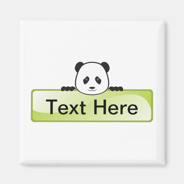 Imán Estandarte de Panda (Frente)