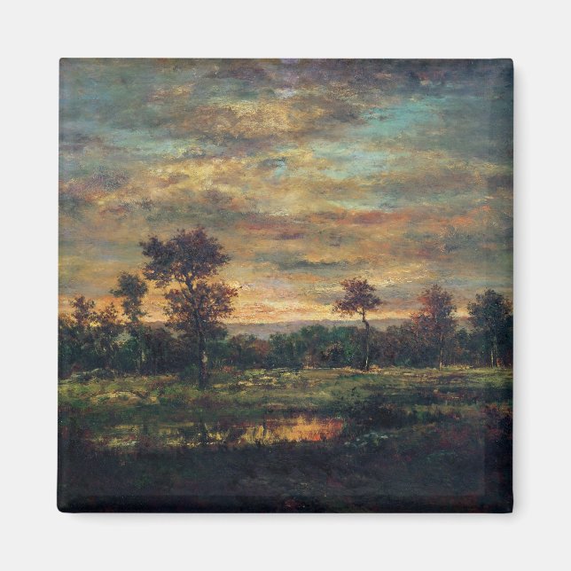 Imán Estanque al borde de una madera (Frente)