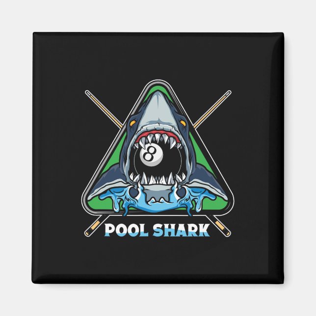 Imán Estanque de billar de tiburones Billiards Pool Sno (Frente)