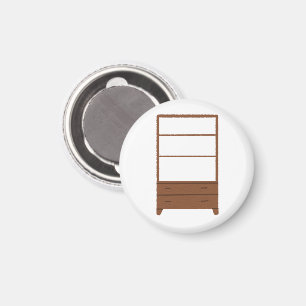 Imán Estantería De Madera Acogedora Con Cajones Decorac