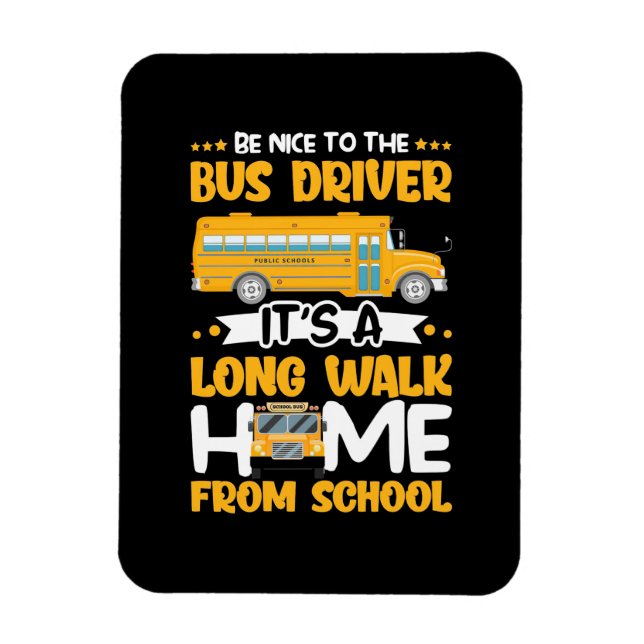 Imán Estar Bien Con El Conductor Del Autobús (Vertical)