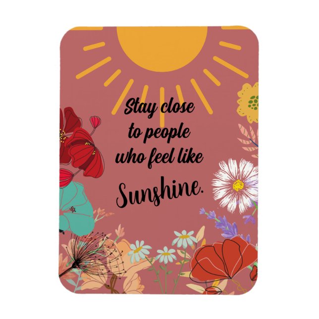 Imán Estar cerca de personas que se sienten Sunshine (Vertical)