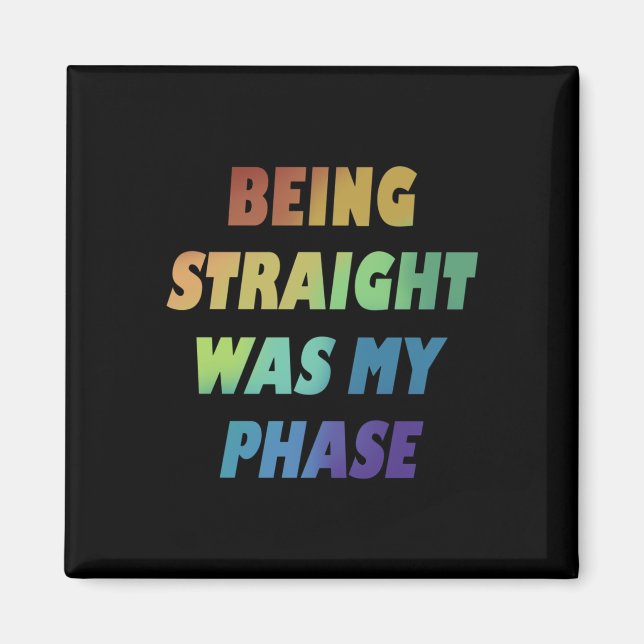 Imán Estar franco fue mi fase Gay bandera del Orgullo A (Frente)