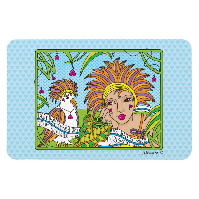 Imán Estar Liderado Por Tu Dreams_Flexible Magnet 6"x4" (Horizontal)