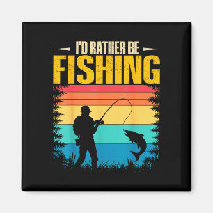 Imán Estar pescando divertida gráfica de pesca para hom
