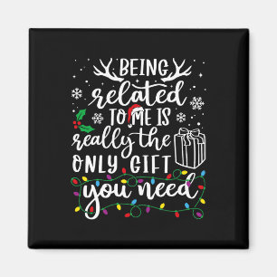 Imán Estar Relacionado A Mí Navidades Graciosos Familia