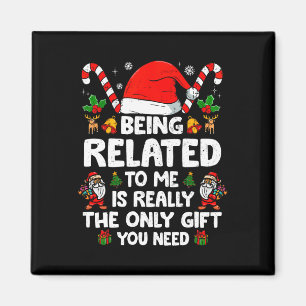 Imán Estar Relacionado A Mí Navidades Graciosos Familia