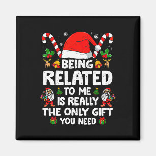 Imán Estar Relacionado A Mí Navidades Graciosos Familia