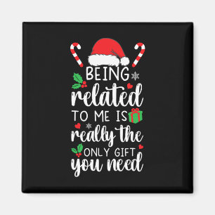 Imán Estar Relacionado A Mí Navidades Graciosos Familia