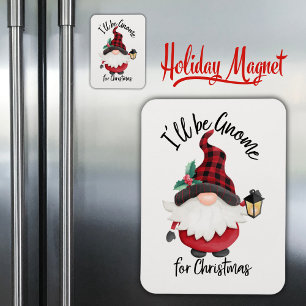Imán Estaré en casa para Navidades Holiday Pun