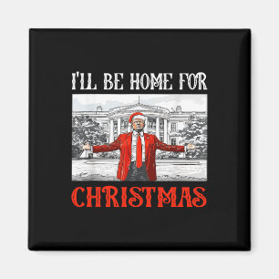 Imán Estaré en casa para Navidades Santa Funny Xmas 1