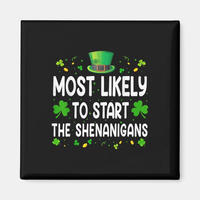 Imán Estaré En Casa Para Shenanigans Trump Funny St (Frente)
