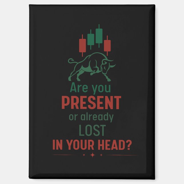 Imán ¿Estás Presente? – Mentalidad de Trader | Bull (Anverso)