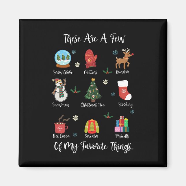 Imán Estas Son Algunas De Mis Cosas Favoritas. (Frente)