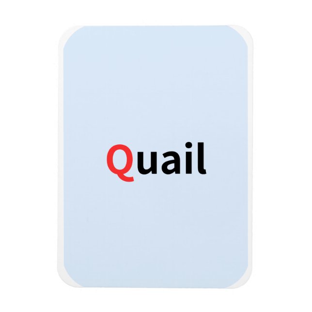 Imán Estas son tarjetas alfabéticas de colores. (Vertical)