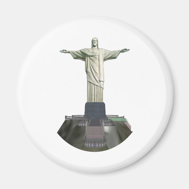 Imán Estatua: Cristo Redentor: Modelo 3D: (Frente)
