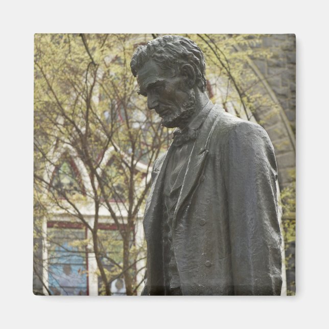 Imán Estatua de Abraham Lincoln, Portland, Oregón (Frente)