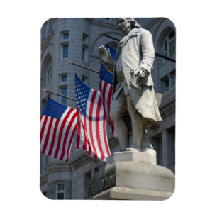 Imán estatua de Benjamin Franklin en Washington, DC