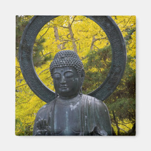 Imán Estatua de Buda en los Jardines Japoneses Dorado