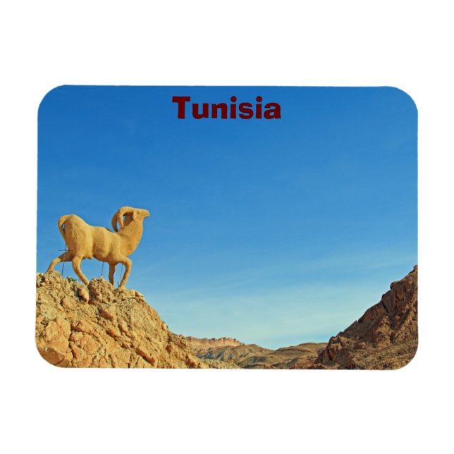 Imán Estatua de cabra de Túnez (Horizontal)
