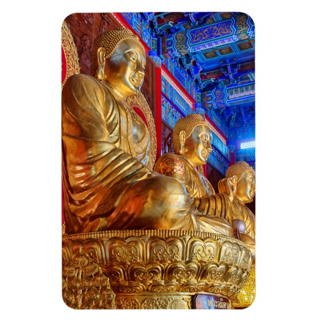 Imán estatua de imagen de Buda chino tailandés (Vertical)