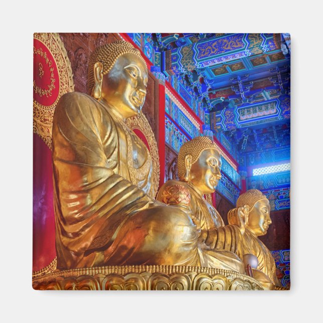 Imán estatua de imagen de Buda chino tailandés (Frente)