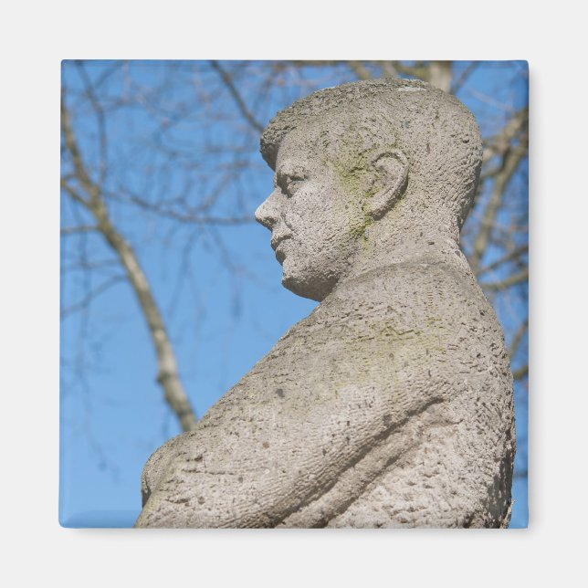 Imán Estatua de John F. Kennedy en Bonn (Frente)