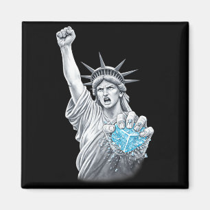 Imán Estatua de la libertad abolir hielo meme divertido