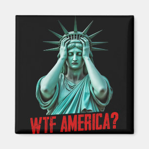 Imán Estatua de la Libertad de América Anti-trump Polít