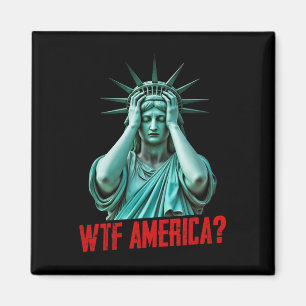 Imán Estatua de la Libertad de América Anti-trump Polít