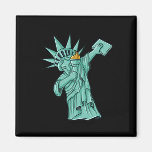 Imán Estatua De La Libertad De Dabbing 4 De Julio Chica