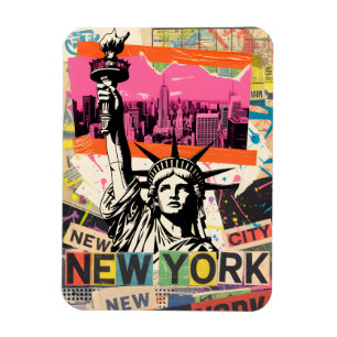 Imán Estatua de la Libertad de la ciudad de Nueva York