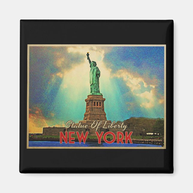 Imán Estatua de la Libertad de Nueva York (Frente)