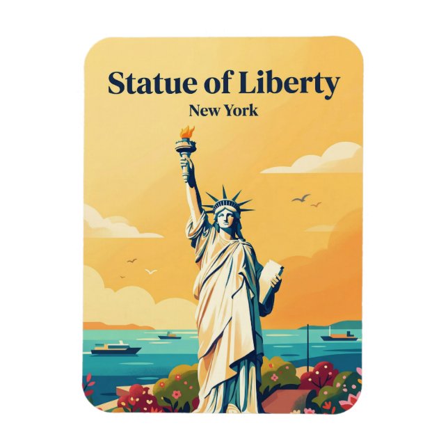 Imán Estatua de la Libertad EE. UU. (Vertical)