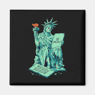 Imán Estatua de la Libertad inmigrante divertida anti-T