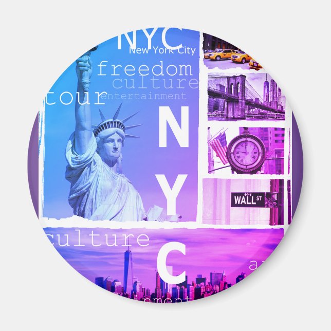 Imán Estatua de la Libertad Nyc en Nueva York (Frente)