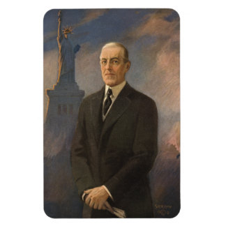 Imán Estatua de la Libertad y Presidente Woodrow Wilson