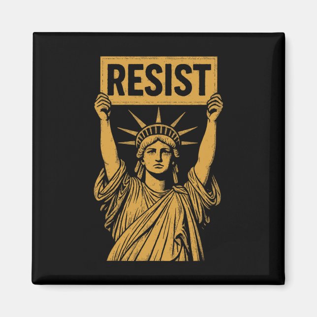 Imán Estatua De La Protesta De Los Rebeldes De La Liber (Frente)