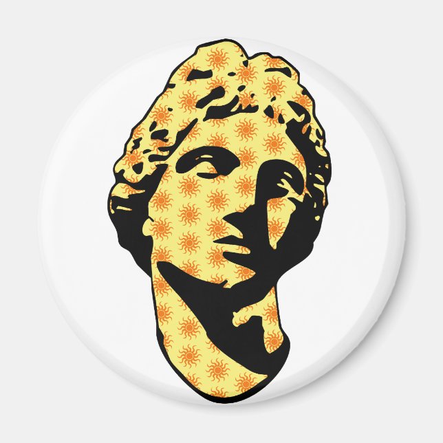 Imán Estatua de mármol de Apolo (Frente)