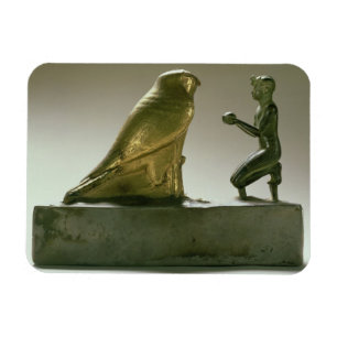 Imán Estatua de rey Taharqa que adora a halcón-dios