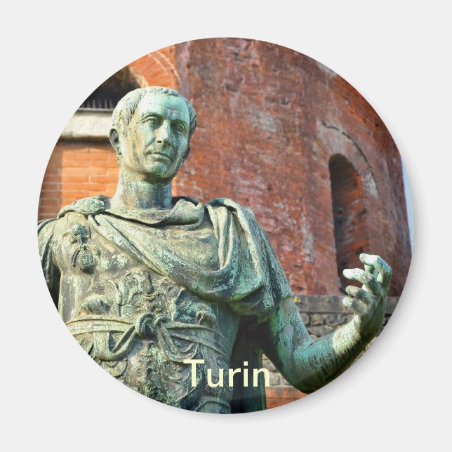 Imán Estatua de romano en ruinas frontales o antiguas (Frente)
