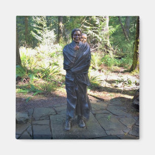 Imán Estatua de Sacagawea, Fort Clatsop, Astoria, Oregó